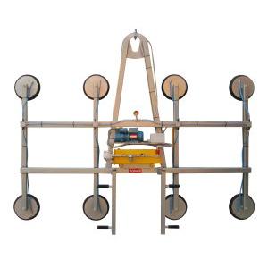 Vacuum glass lifter with fixed frame in vertical